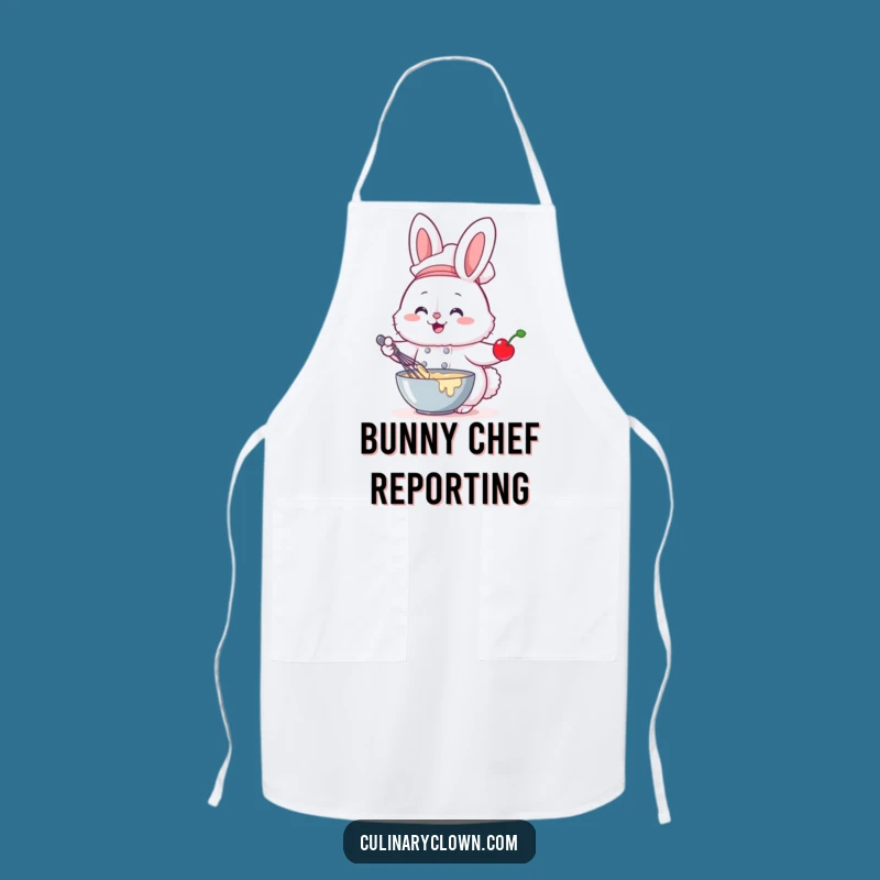 Funny Bunny Chef Apron Baking Kitchen Wear Cute Chef Accessory