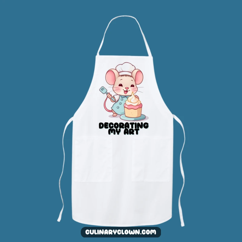 Funny Kawaii Mouse Chef Apron: Bake with Precision and Culinary Flair