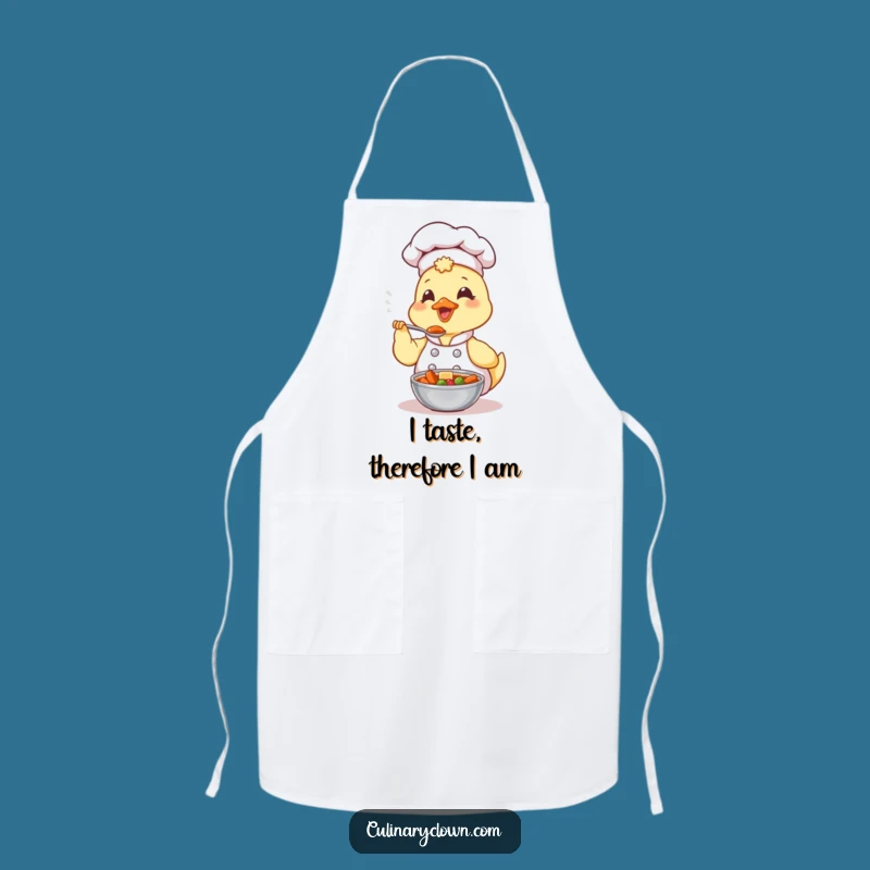 Funny Kawaii Duck Chef Apron: Cute Stew Tasting Fun, Practical Funny Gift for Cooks
