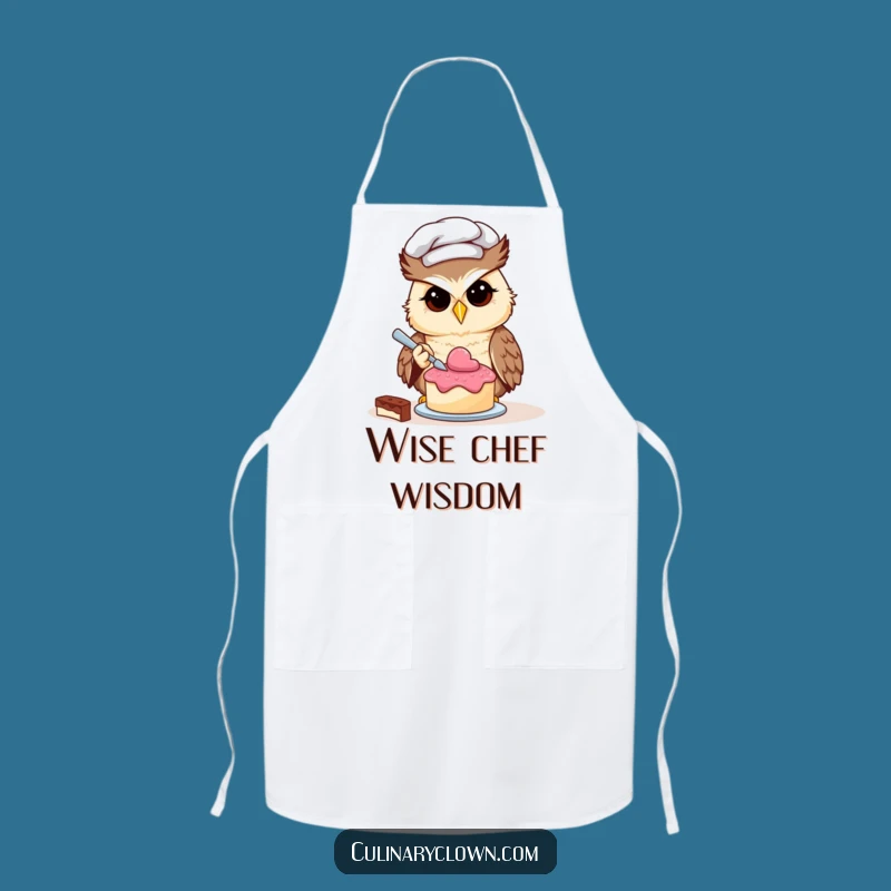 Funny Owl Chef Cake Decorating Apron: Bake with Precision and Personality