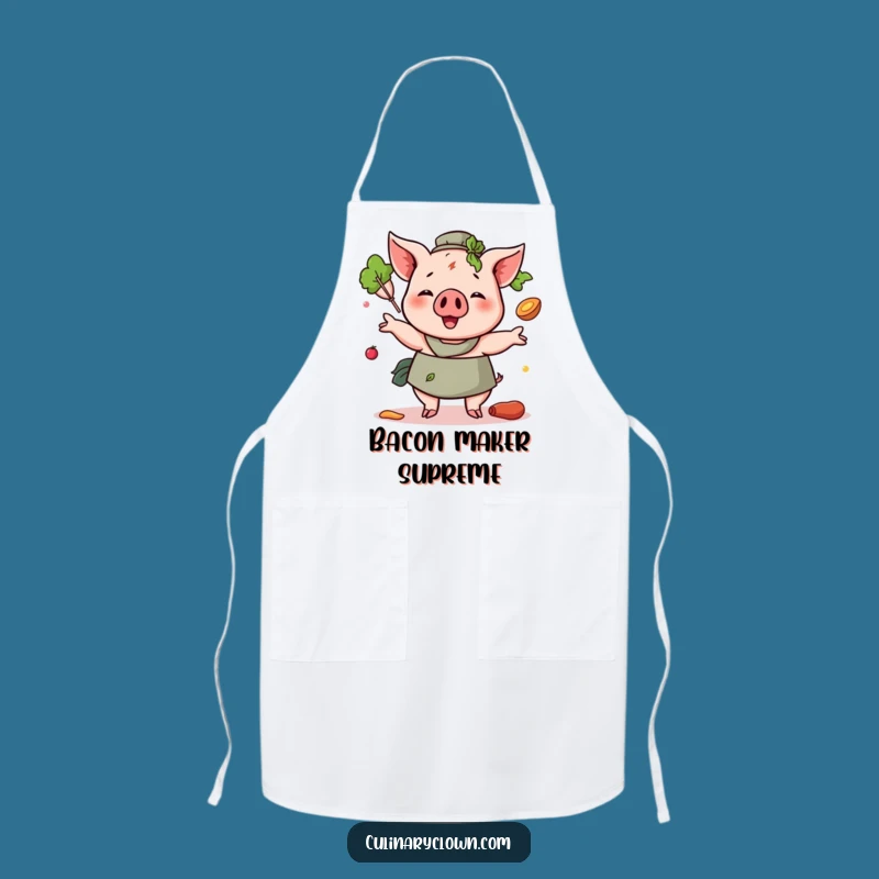 Funny Pig Chef Apron: Hilarious Juggling Cook for Kitchen Adventures