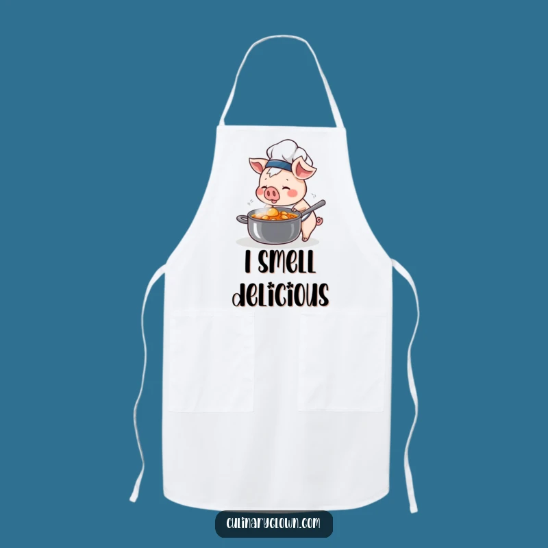Funny Kawaii Pig Chef Apron: Cook with Curiosity and Culinary Confidence