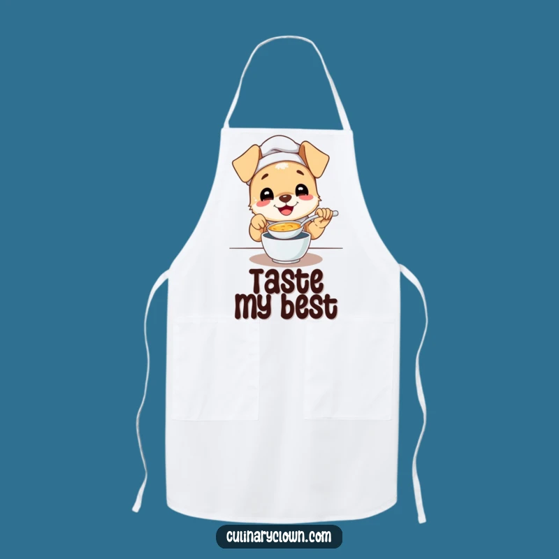 Funny Puppy Chef Apron - Cook With Joy & Wagging Tails
