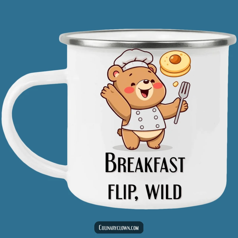 Funny Bear Chef Camping Mug Breakfast Adventure Chef Drinkware