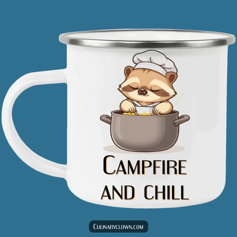 Funny Sloth Chef Camping Mug: Slow Sipping Outdoors, Perfect Gift