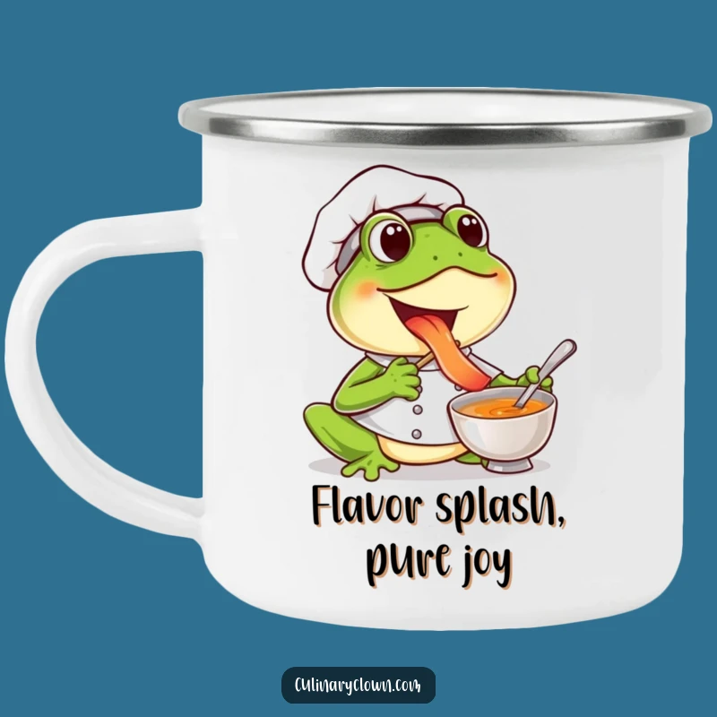 Funny Frog Chef Camping Mug: Joyful Sips on Every Adventure