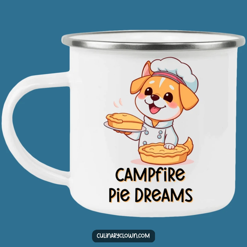 Funny Kawaii Dog Chef Camping Mug - Durable Baker Drinkware for Outdoor Treats