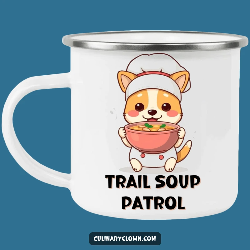 Funny Dog Chef Camping Mug: Sip Your Brew with This Cute Cook, Great Funny Gift!
