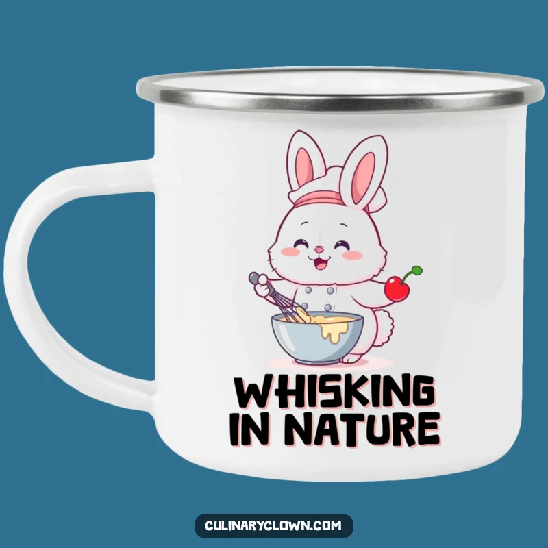 Funny Bunny Chef Camping Mug Baking Adventure Cute Drinkware