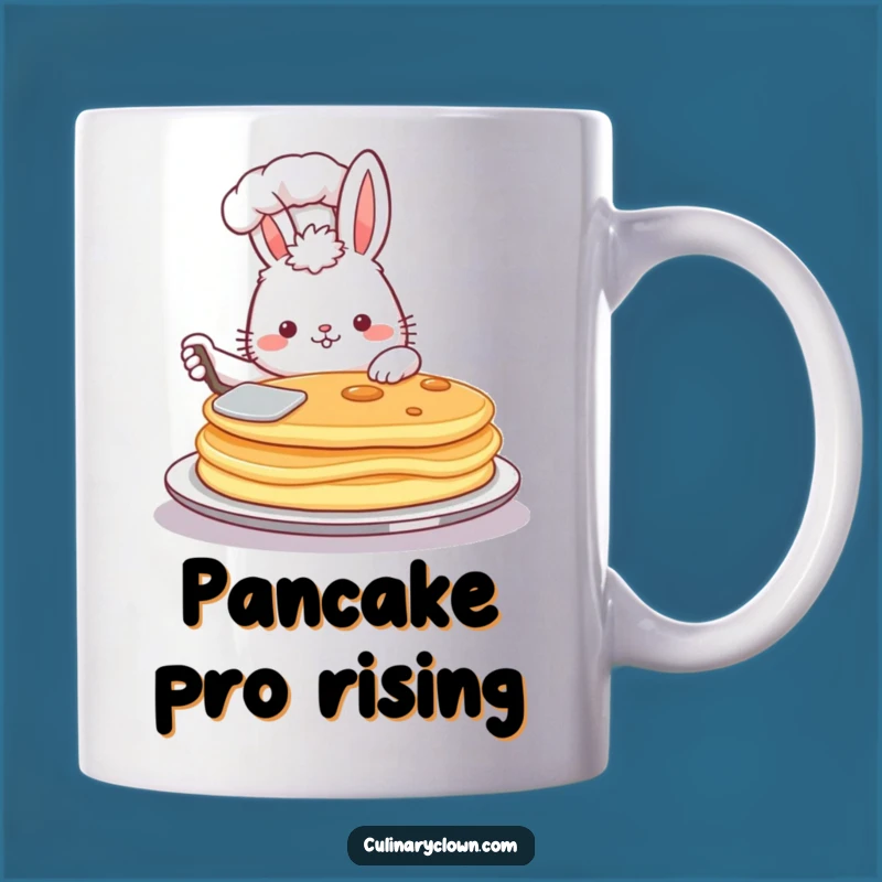 Funny Bunny Chef Pancake Mug: Fluffy Baker, Perfect Breakfast Gift