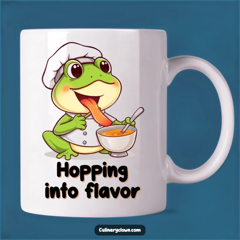 Funny Frog Chef Mug: Joyful Tastes from a Hoppy Culinary Master