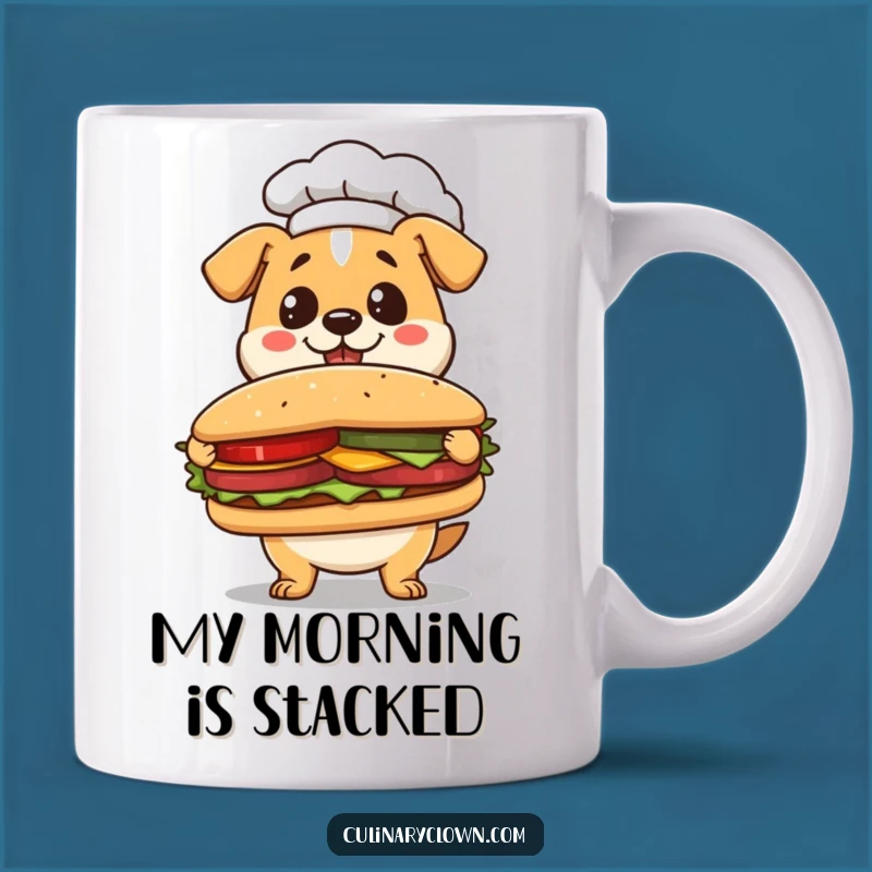 Funny Kawaii Dog Chef Mug: Presenting Deliciousness with Canine Charm