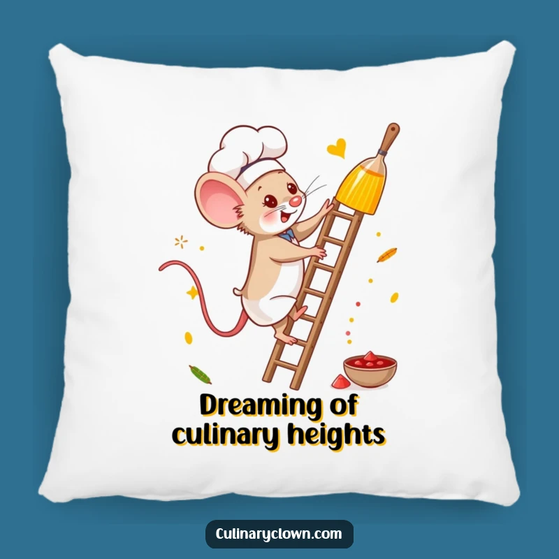 Funny Mouse Chef Pillow: Cozy Comfort for Brave Dreamers