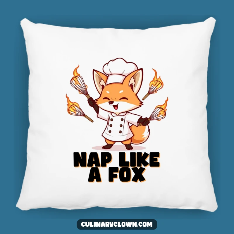 Funny Fox Chef Pillow - Add Heat & Humor To Your Sofa