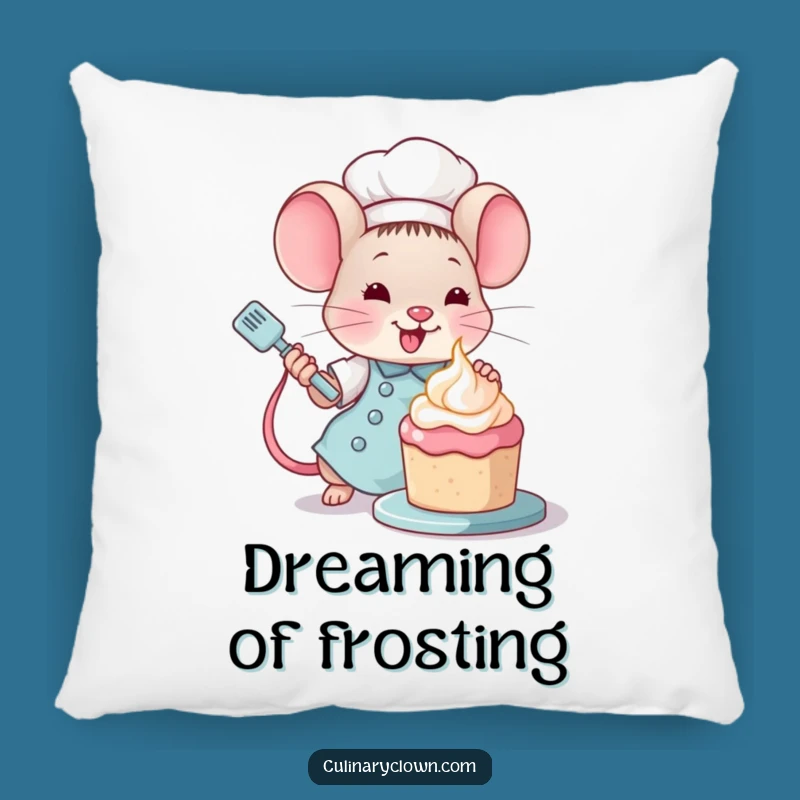Funny Kawaii Mouse Chef Pillow: Snuggle Up with Sweetness