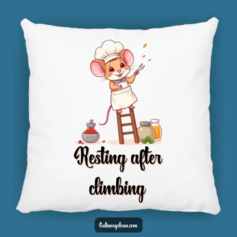 Funny Mouse Chef Pillow: Cozy Ambition for Spice Lovers, Gift
