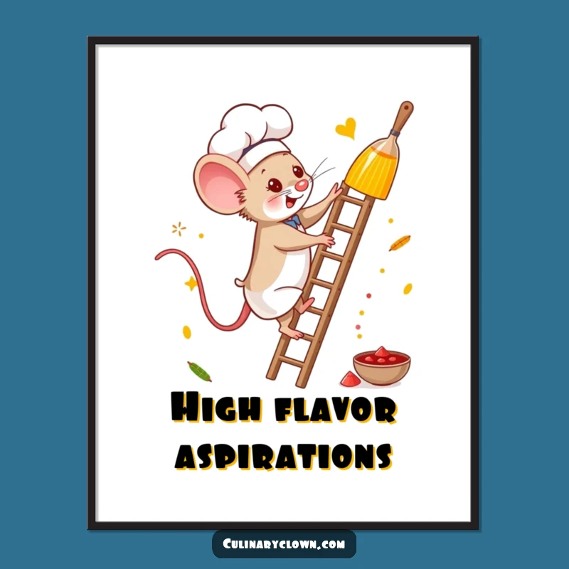 Funny Mouse Chef Digital Art: Instant Adventure for Your Walls