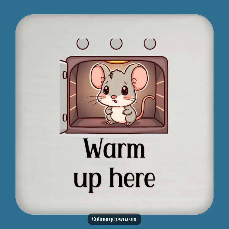 Funny Mouse Oven Coasters - Protect Tables with Baking Humor