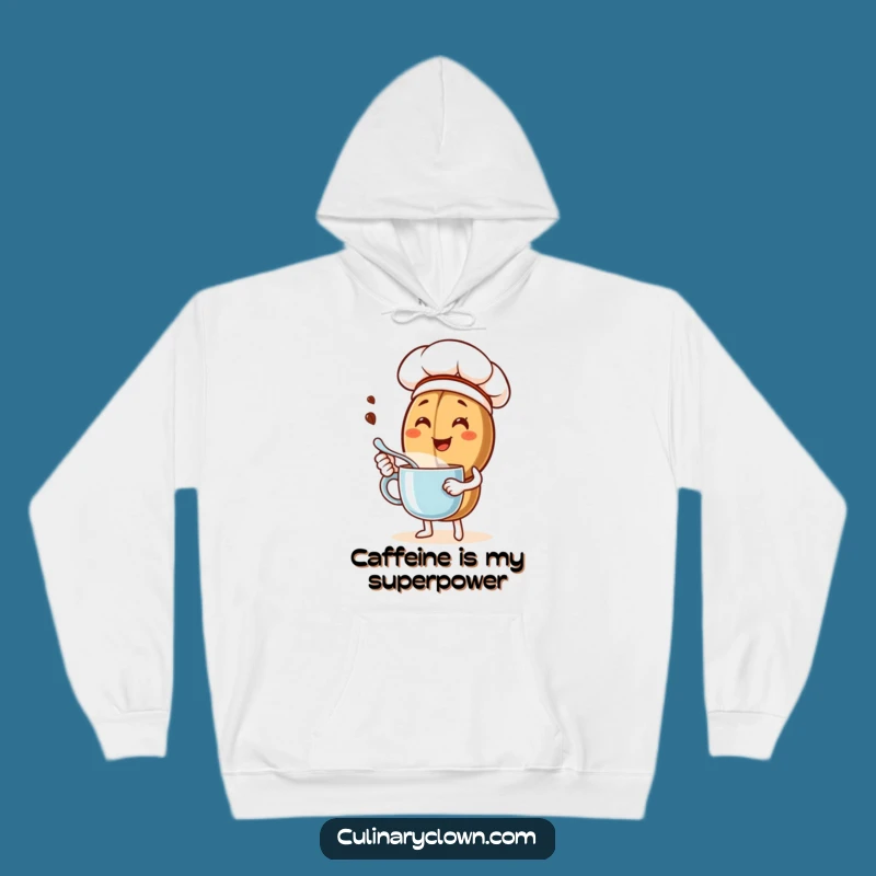 Funny Coffee Bean Chef Hoodie: Cozy & Hilarious Warmth for Coffee Enthusiasts