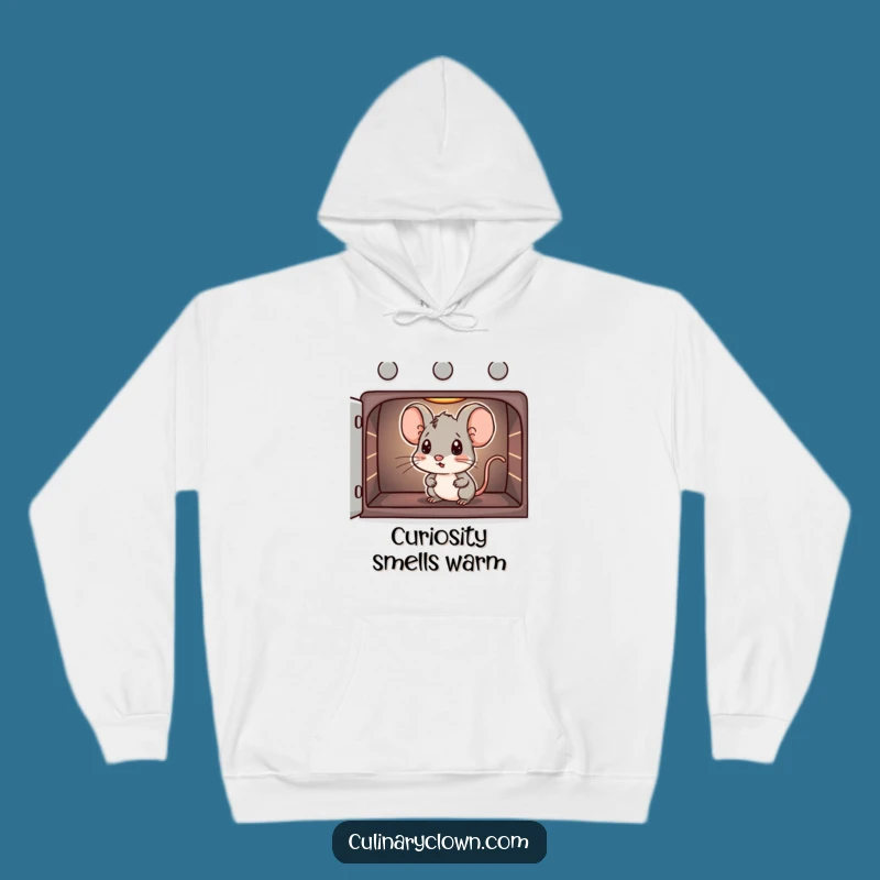 Funny Mouse Hoodie - Warm Peek into the Oven for Cozy Bakers