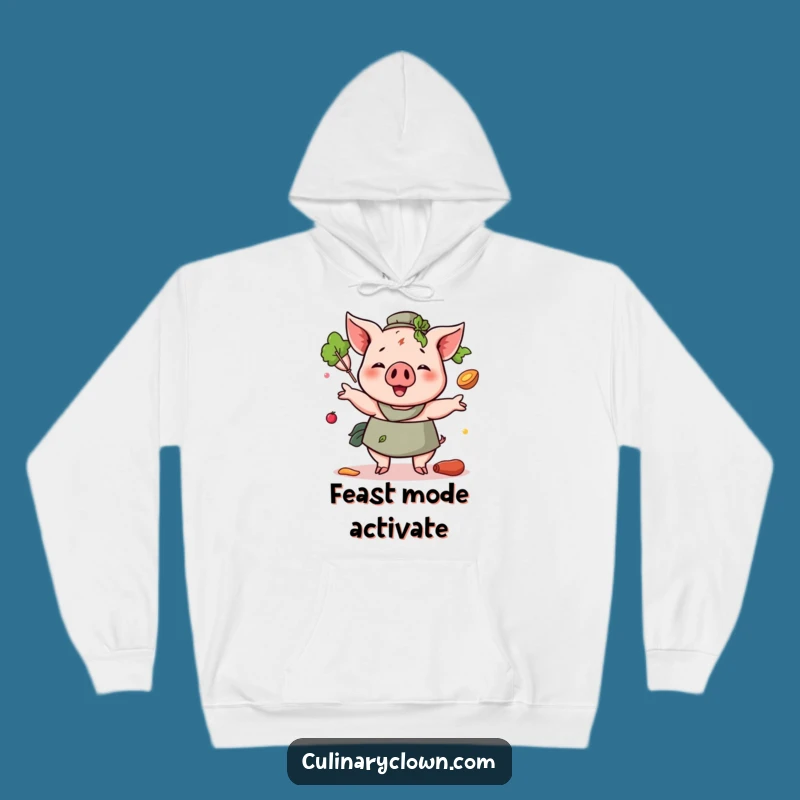 Funny Pig Chef Hoodie: Cozy Up with a Hilarious Juggling Cook