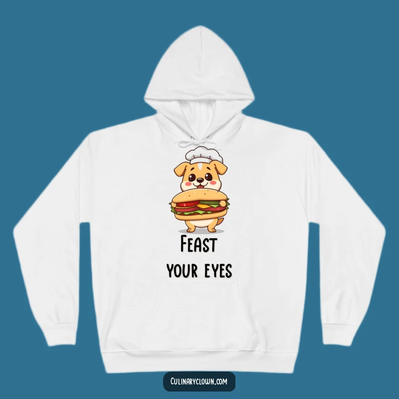 Funny Kawaii Dog Chef Hoodie: Cozy Up with Culinary Creations