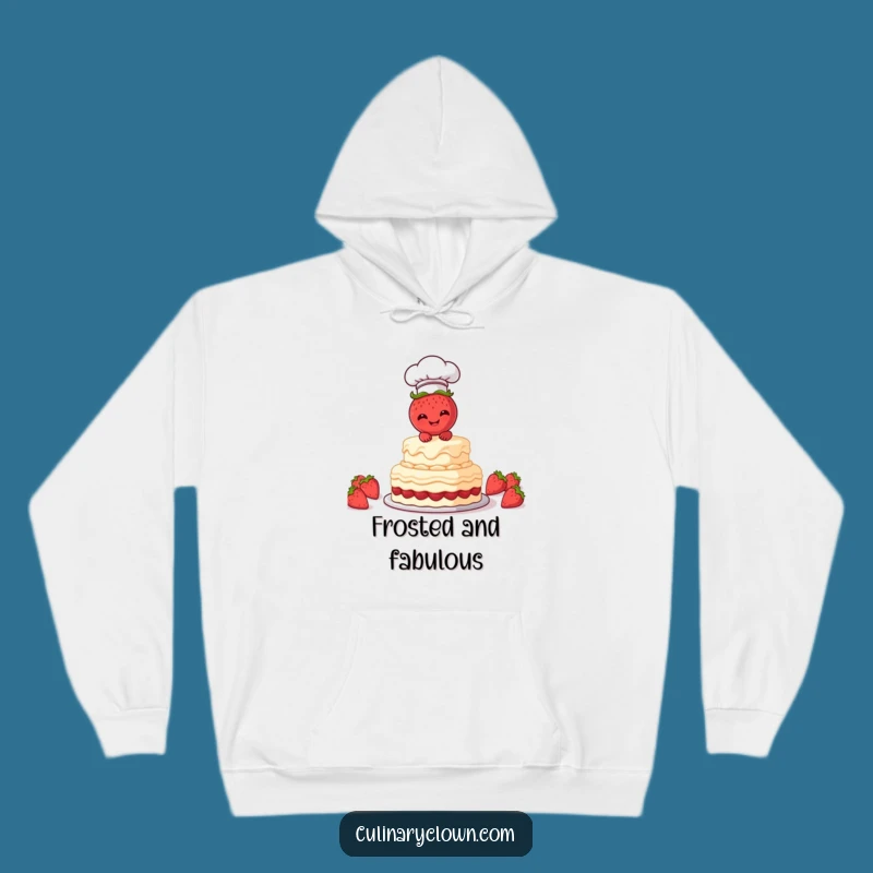Cozy Funny Strawberry Chef Hoodie: Warm Up Your Baking Sessions with Humor