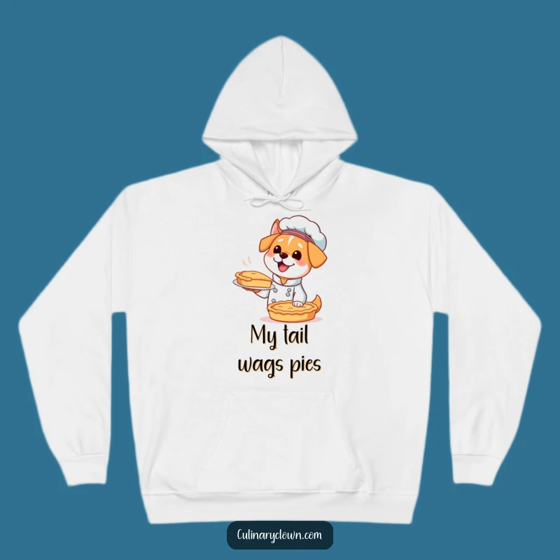 Funny Kawaii Dog Chef Hoodie - Cozy Excited Baker Sweatshirt for Dog Lovers