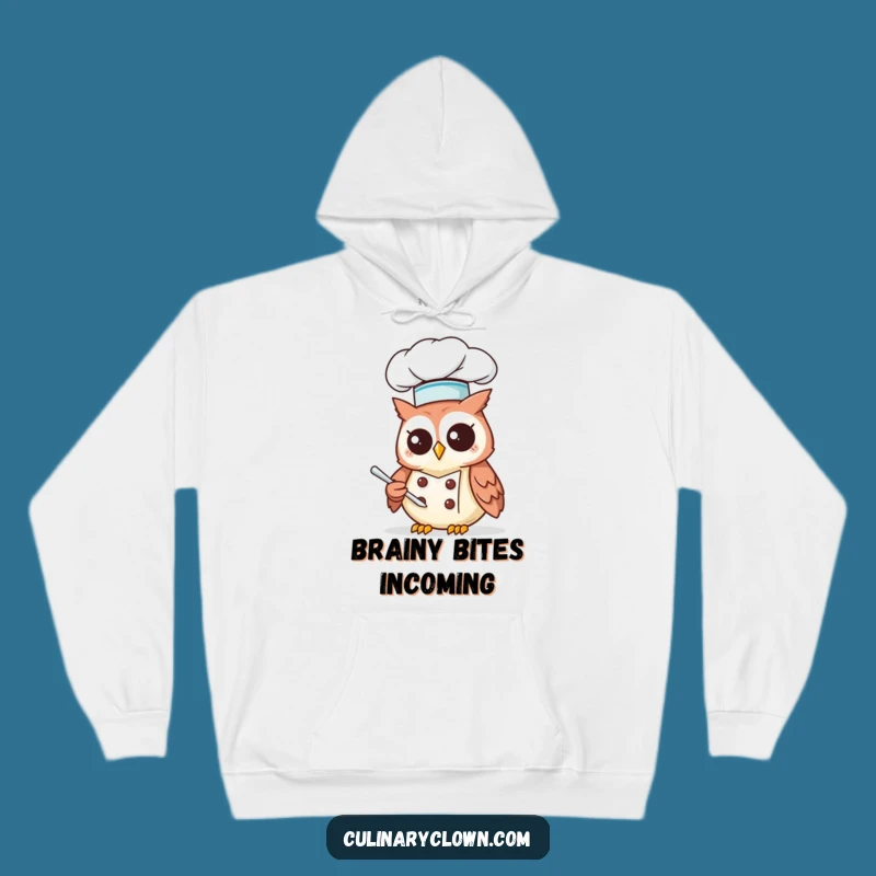 Funny Kawaii Owl Chef Hoodie: Cozy Up with Culinary Comedy