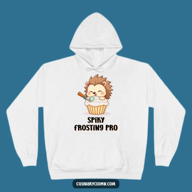 Funny Hedgehog Hoodie - Cozy Baker Sweatshirt for Sweet Moments
