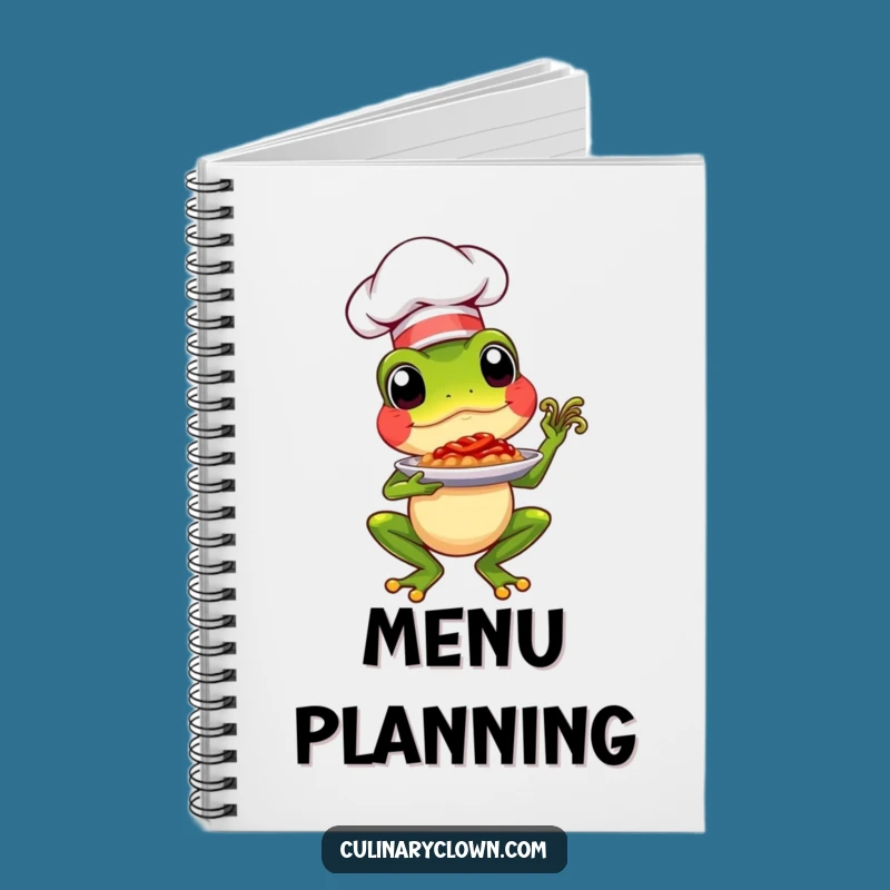 Chef Frog Notebook: Funny Journal for Recipes & Culinary Notes