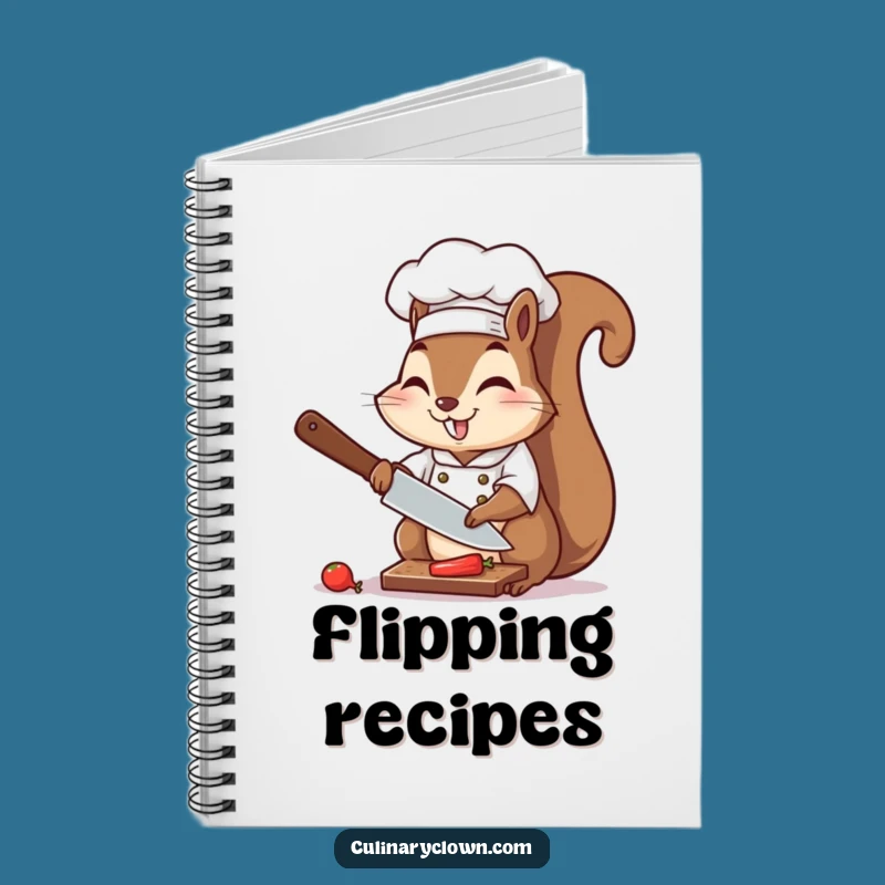 Chef Squirrel Notebook: Funny Journal for Ideas & Recipes