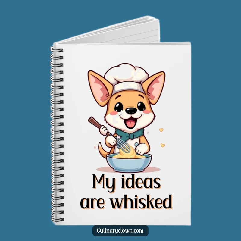 Funny Dog Chef Notebook: Hilarious Pup Baking Journal for Recipes