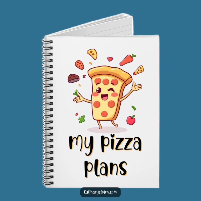 Funny Pizza Juggler Notebook: Jot Down Pizza Dreams, a Great Funny Gift!