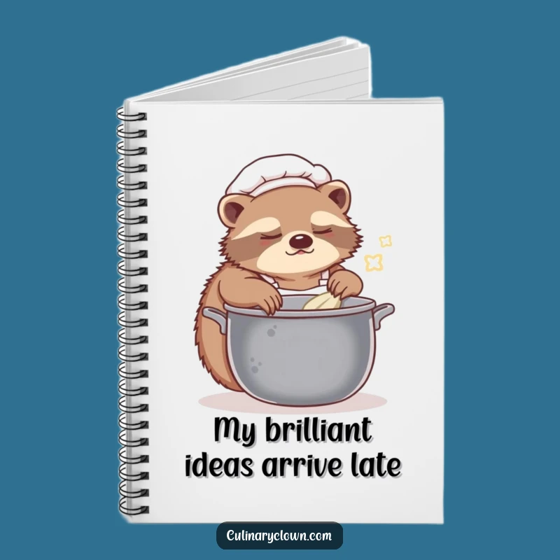 Funny Sloth Chef Notebook: Jot Down Ideas at Your Own Pace