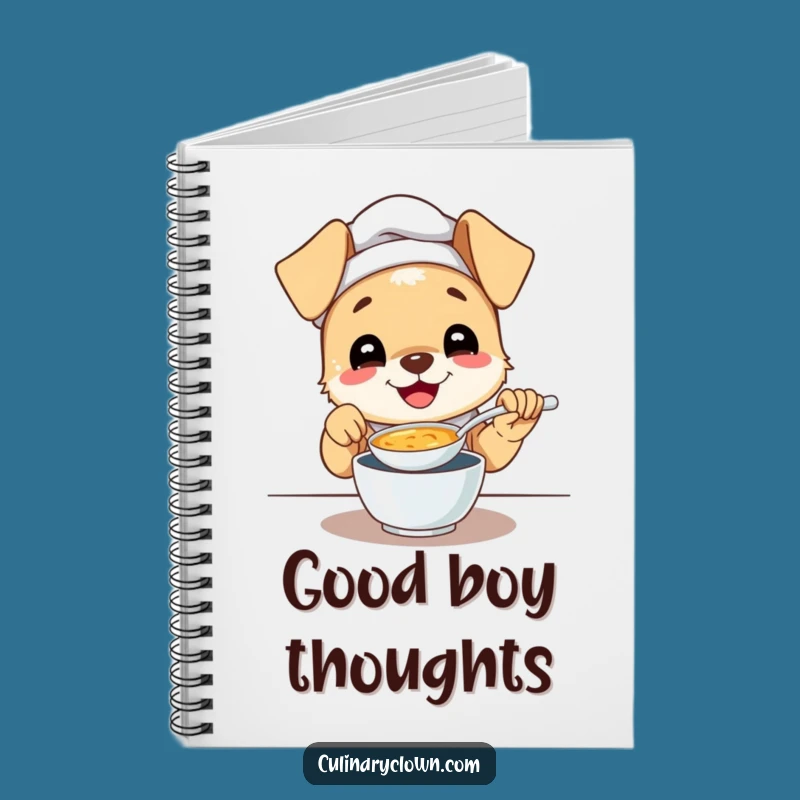 Funny Puppy Chef Notebook - For Your Happiest Recipes