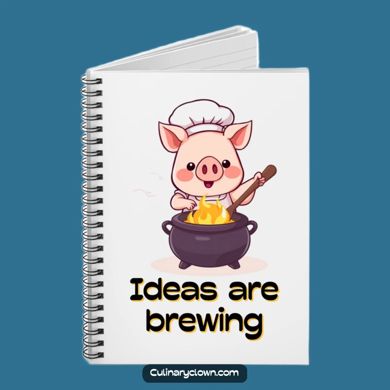 Funny Kawaii Pig Chef Cauldron Notebook: Inspire Your Ideas with Magical Notes