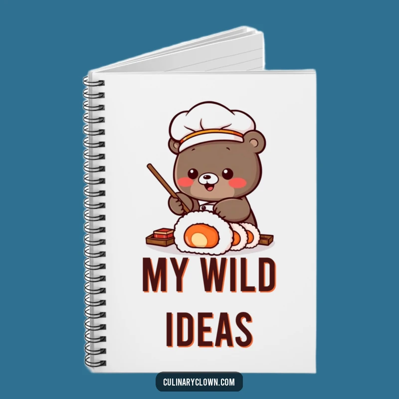 Funny Sushi Bear Notebook: Jot Down Sushi Dreams, a Great Funny Gift!