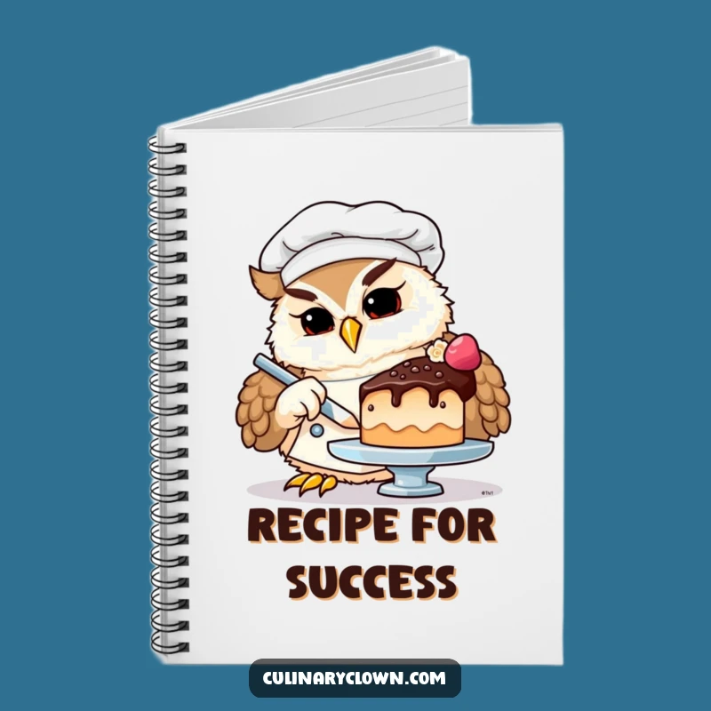 Funny Owl Chef Notebook: Jot Down Ideas, Perfect for Bakers, Gift