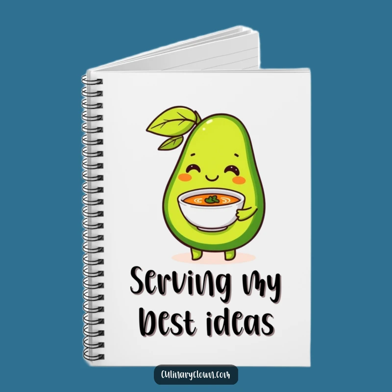 Funny Avocado Soup Notebook: Jot Down Healthy Ideas with Flair