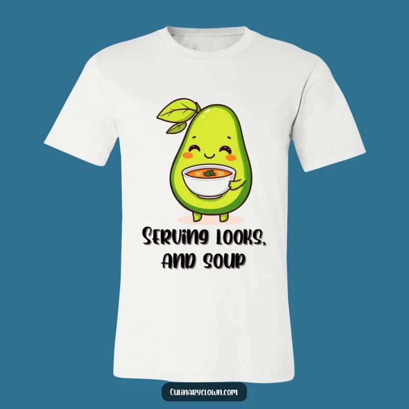 Funny Avocado Soup T-Shirt: Wear Your Healthy Humor with Flair