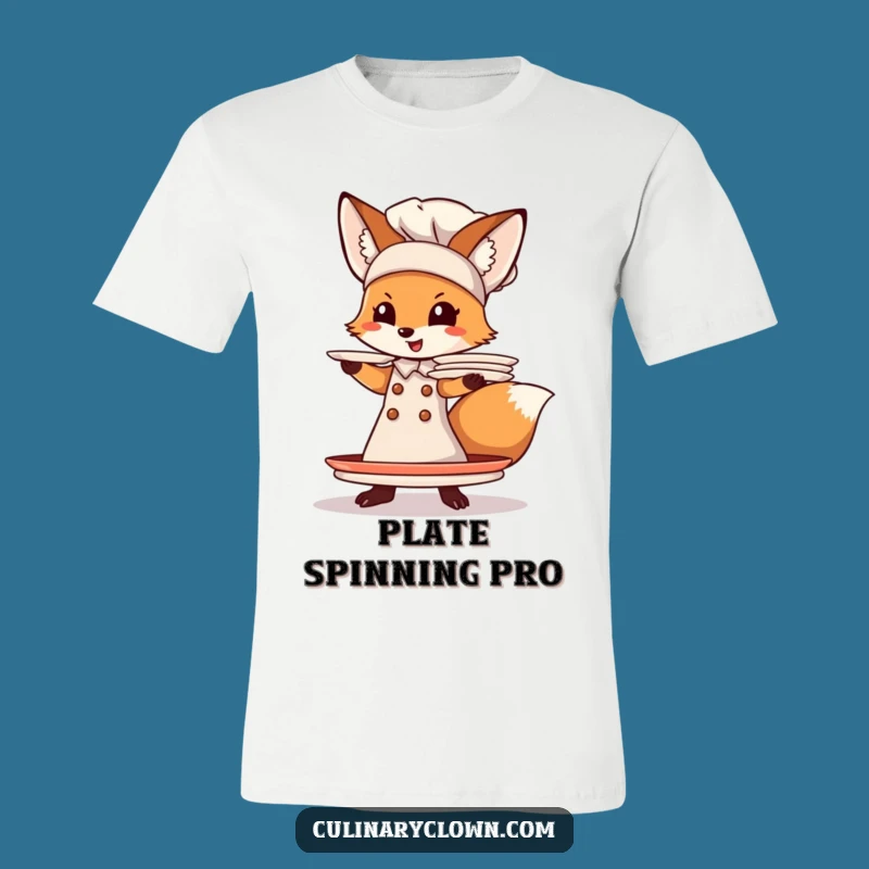 Funny Fox Chef T-Shirt: Witty Culinary Humor Shirt for Foodies
