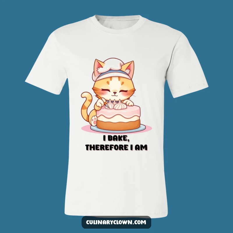 Funny Mischievous Cat Chef T-Shirt - Hilarious Baker Apparel