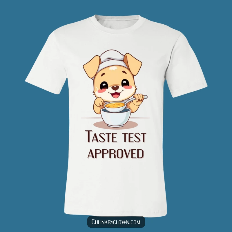 Funny Puppy Chef T-Shirt - Happiness in Every Taste