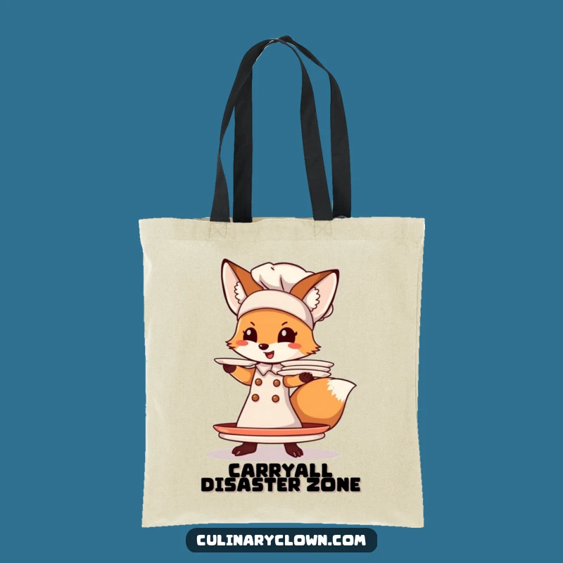 Funny Fox Chef Tote Bag: Carry Your Laughs and Groceries