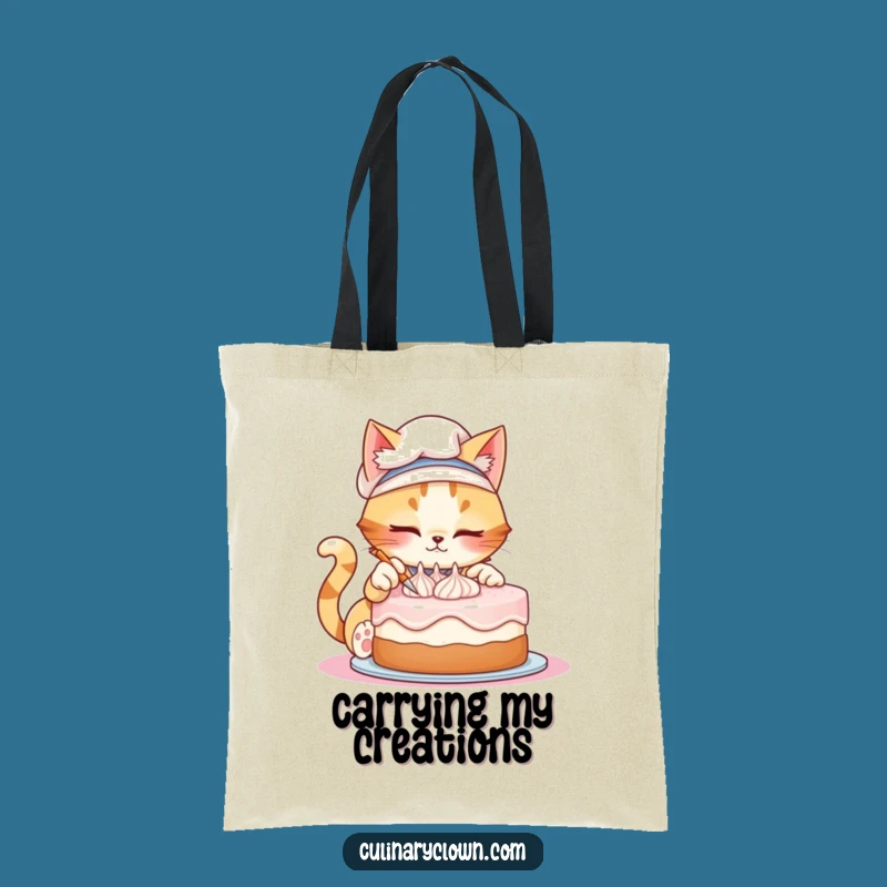Funny Cat Chef Tote Bag - Carry Your Baking Supplies in Style