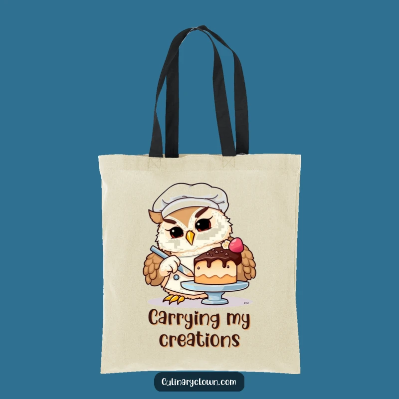 Funny Owl Chef Tote Bag: Carry Your Determination, Perfect Gift Accessory