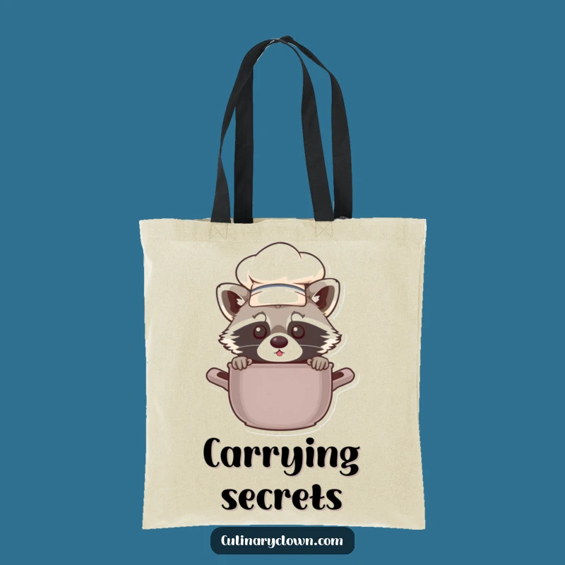 Funny Chef Raccoon Tote Bag: Carry Your Essentials in Style