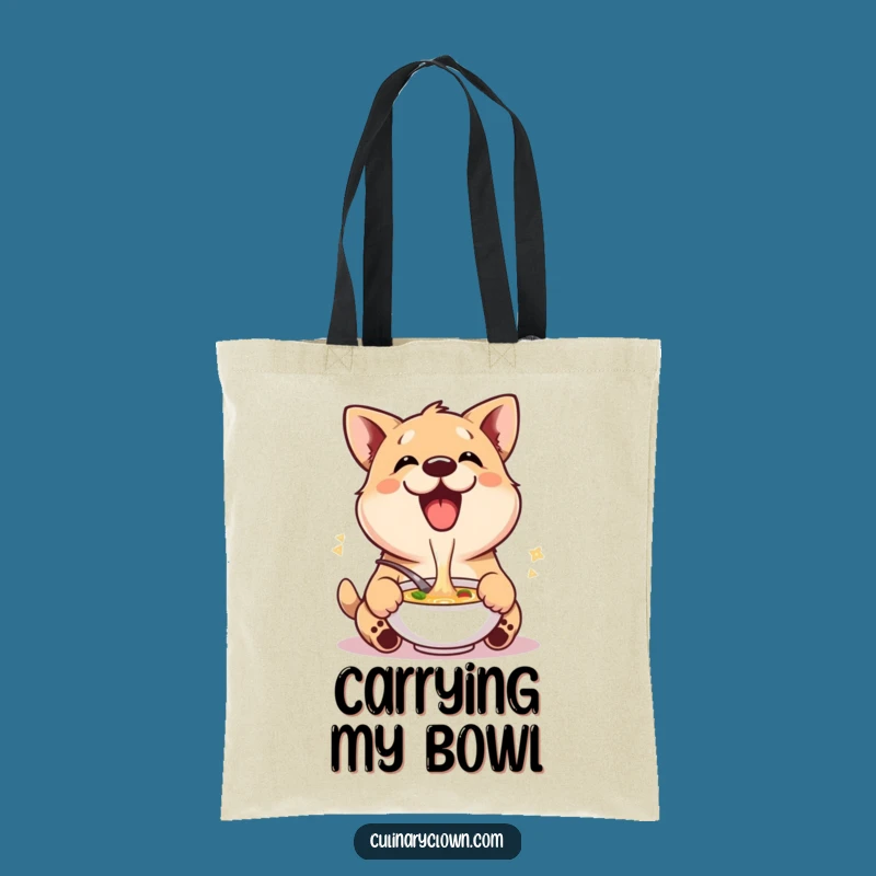 Funny Dog Soup Tote Bag - Carry Your Essentials with Pup-titude
