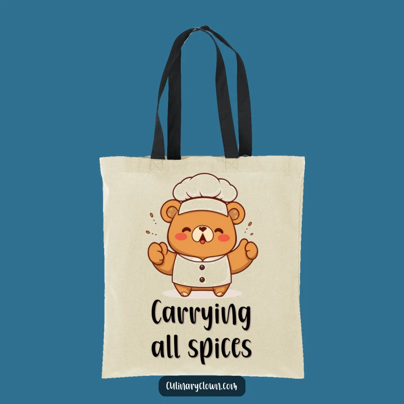 Funny Kawaii Bear Chef Tote Bag Carry Your Culinary Creations In Style